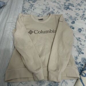 Columbia Women's Beige Crew Neck Sweater ~ XS